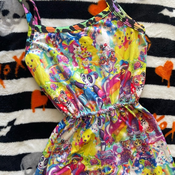 Lisa Frank inspired Colorful Kids Printed Jumpsuit size 2T - Picture 7 of 7